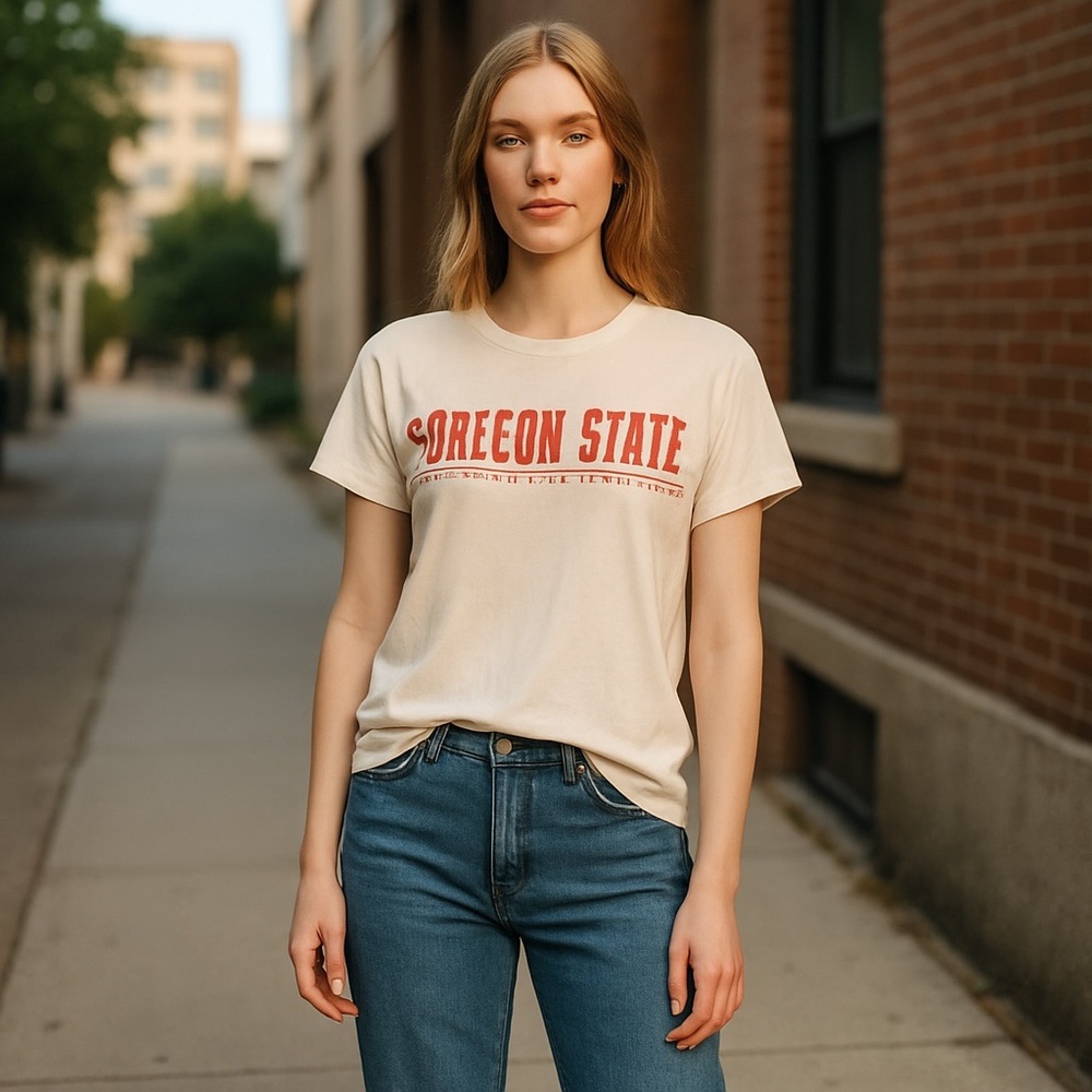 Champion Oregon State Beavers Women’s Fitted Tee – Size Large